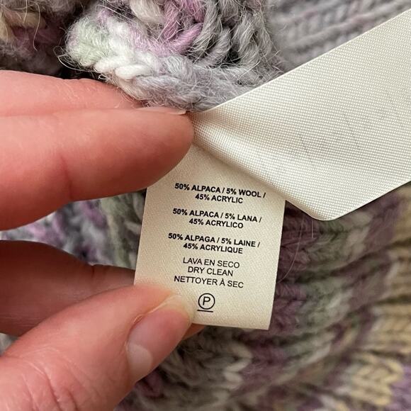 Nicholas Maliya Marled Alpaca Blend Sweater M - Picture 10 of 10